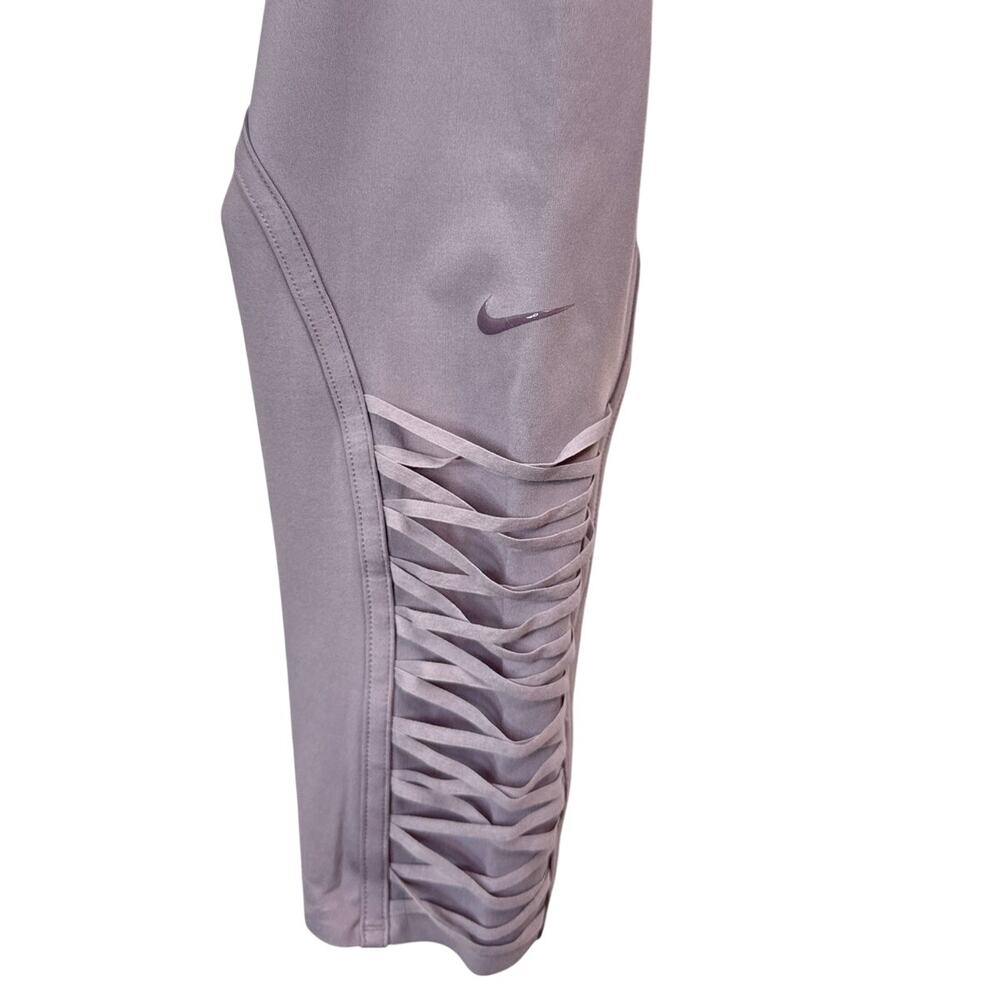NWT Nike Dri-Fit One Luxe Lace Purple Leggings Women's Plus Size 1X (DC5385-531) - Picture 3 of 7